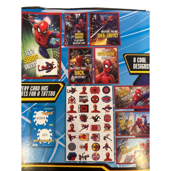 Marvel Valentines Cards Kids 3 packs 32 each New Spiderman - Picture 3 of 5